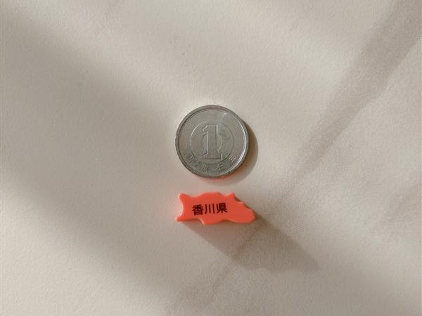 パズルピース（1円玉と比較）